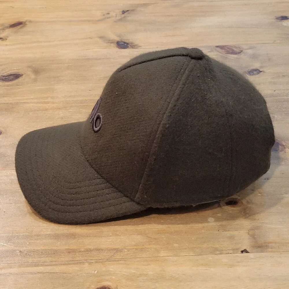 Alo Hat Cap Brown Strap Back Wool Nylon Cashmere Blend One Size District
